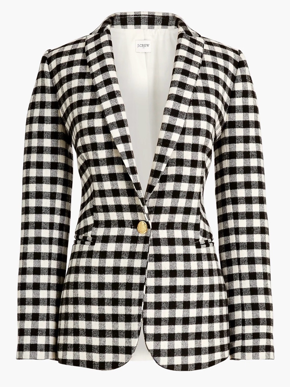 J. Crew Wool-blend One-button Blazer in Buffalo Check 12
